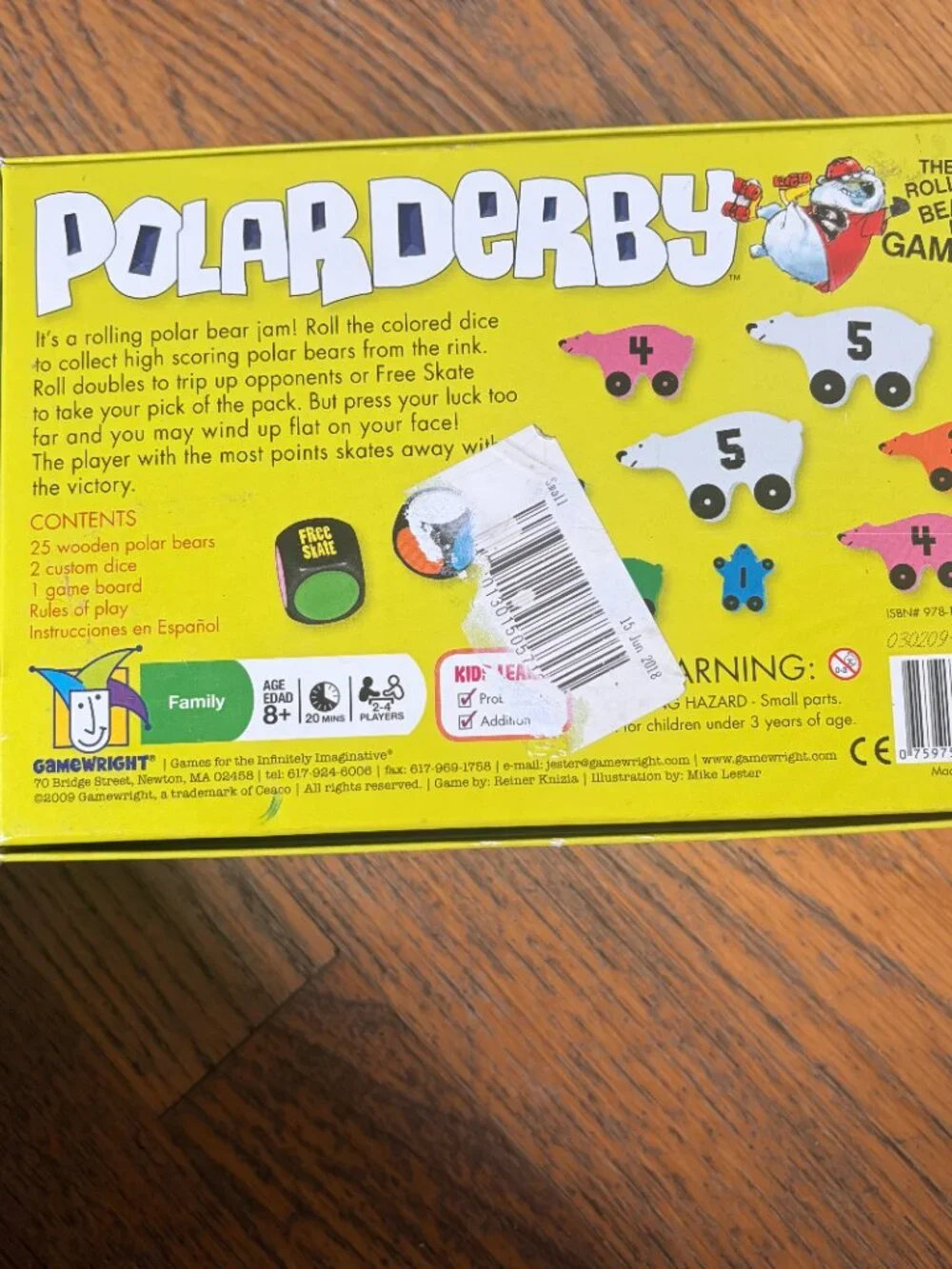 Gamewright Polar Derby Dice Game Age 8+